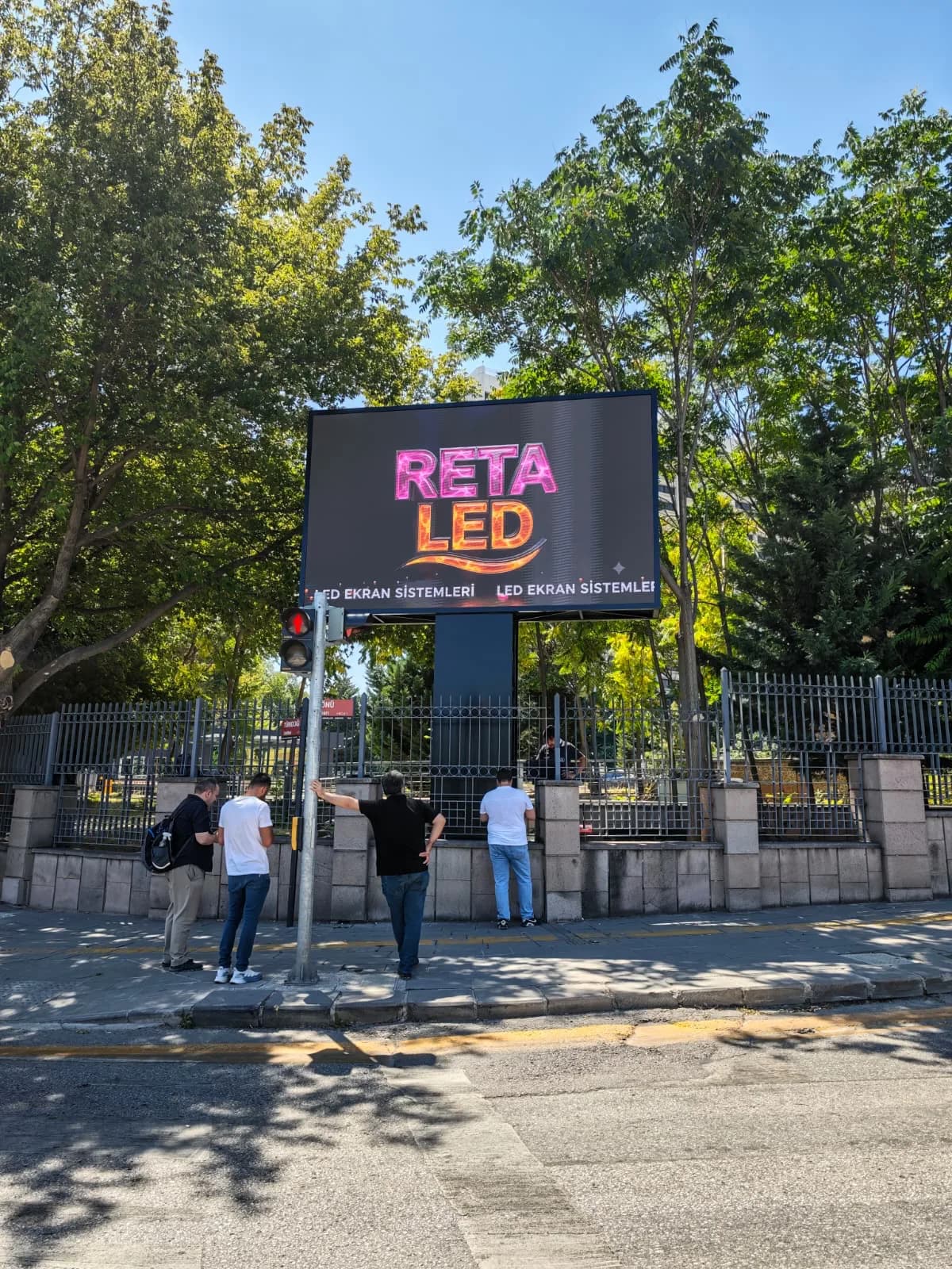 Enerji Bakanlığı 288x480cm P3 dış mekan LED ekran kurulum alanı